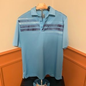 Callaway Opti-Dri Mens Medium Light Blue Golf Shirt